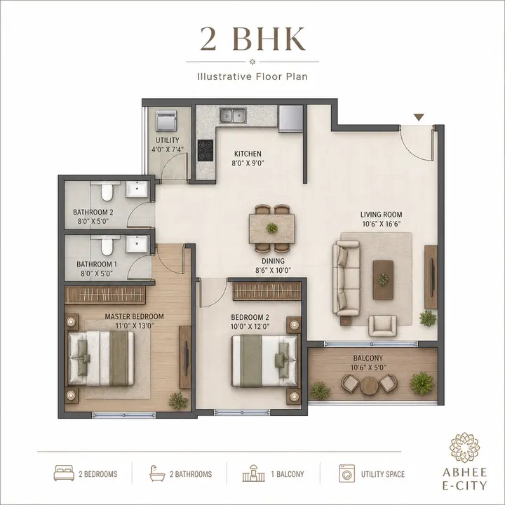 Abhee Electronic City 2bhk